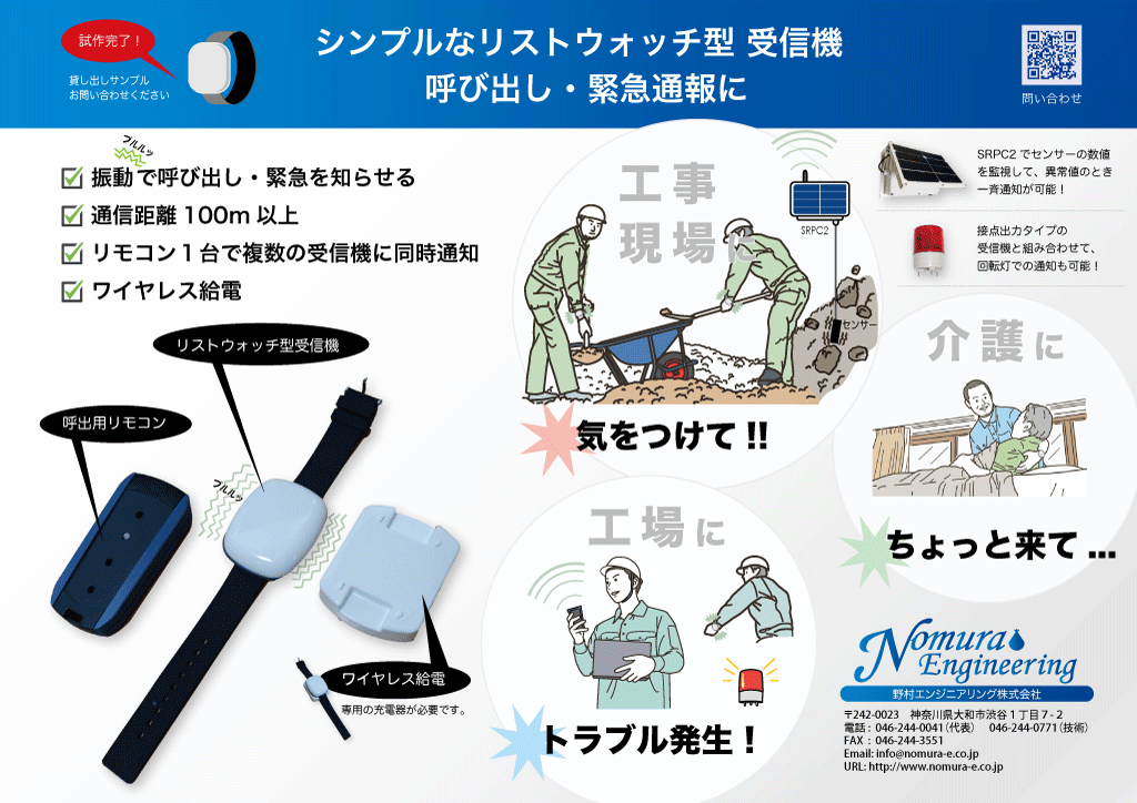 TS09を使ったwristwatchタイプ受信機の用途説明